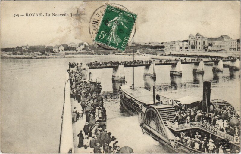 Carte postale ancienne Royan-La Nouvelle Jetée à Royan