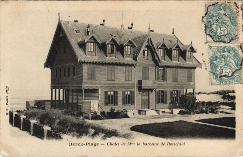 Carte postale ancienne Berck-Plage-Chalet de M la baronne de Rotschild à Berck