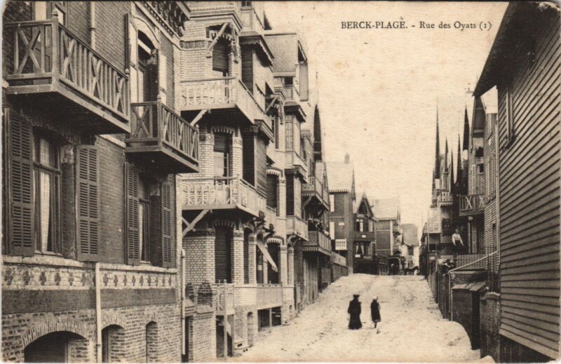 Carte postale ancienne Berck-Plage-Rue des Oyats à Berck
