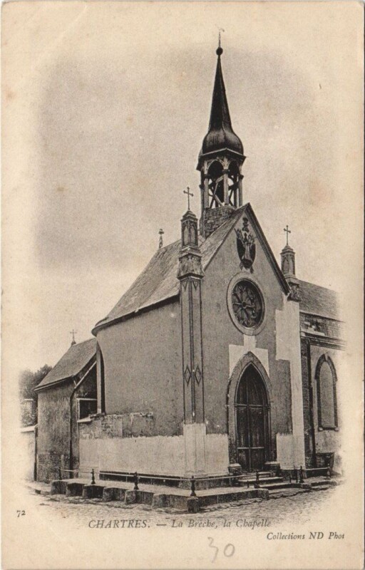 Carte postale ancienne Chartres-La Bréche la Chapelle à Chartres