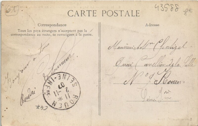 Carte postale ancienne Messei-Le Logis-Propriété de M. de Marcére, Sénateur à Messei