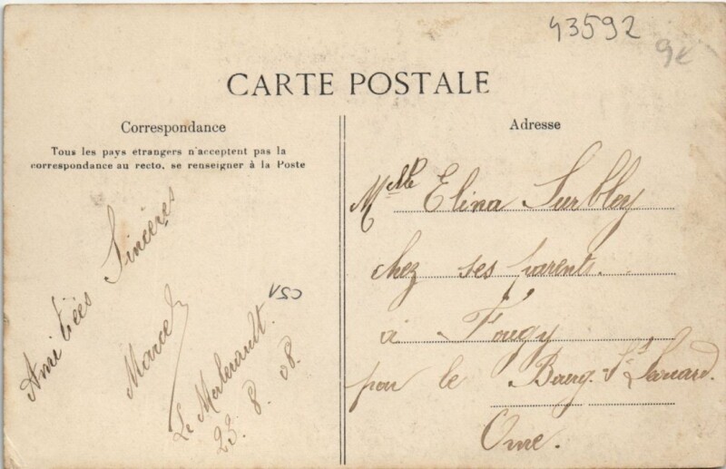 Carte postale ancienne Souvenir-Merlerault