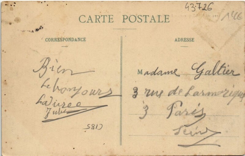 Carte postale ancienne Laigle-Rue Porte-Givry