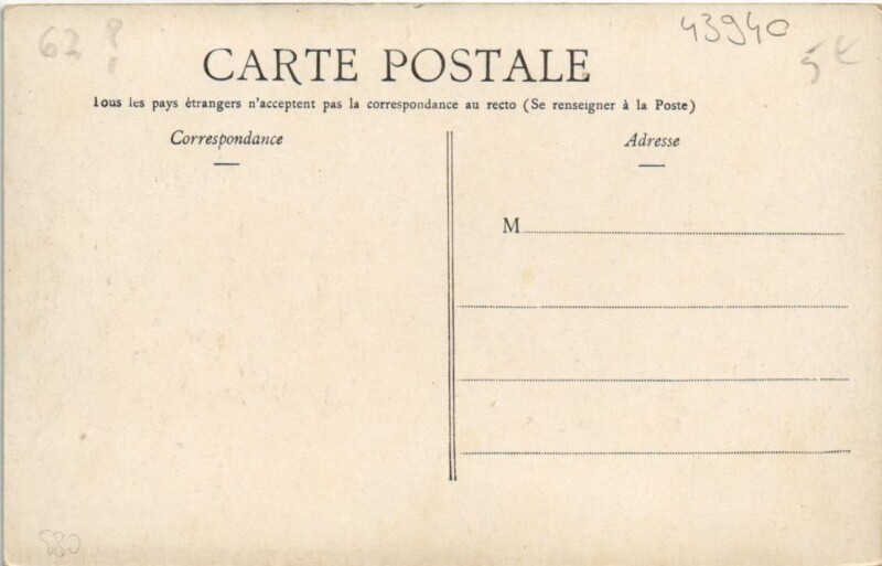 Carte postale ancienne Retranchements route de Lierre