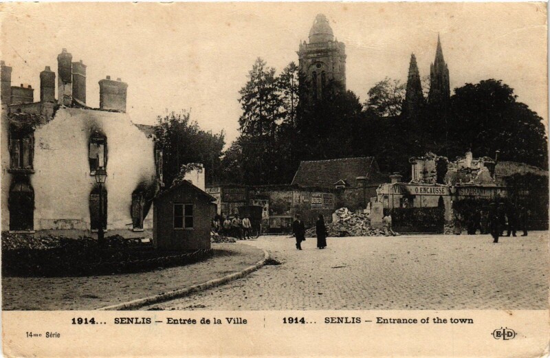 Carte postale ancienne Senlis Entree de la Ville France à Senlis