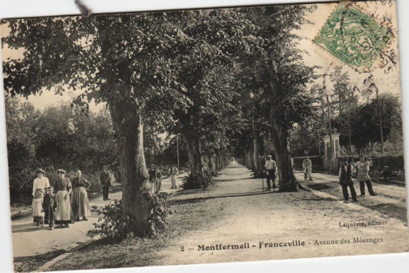 Carte postale ancienne Montfermeil - Franceville - Avenue des Mésanges à Montfermeil