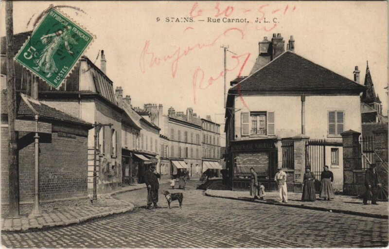 Carte postale ancienne Stans - Rue Carnot