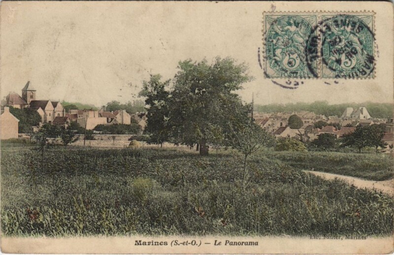 Carte postale ancienne Marines - Le Panorama à Marines