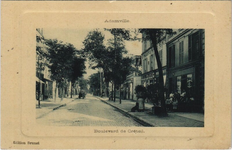 Carte postale ancienne Adamville - Boulevard de Creteil