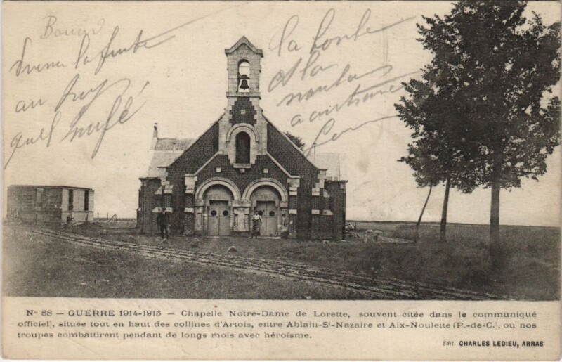 Carte postale ancienne Guerre-Chapelle N.-D. de Lorette