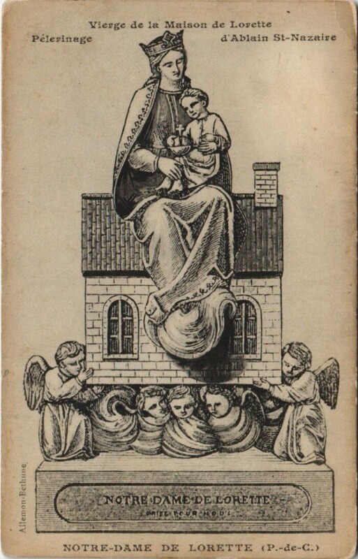 Carte postale ancienne Vierge de la Maison de Lorette