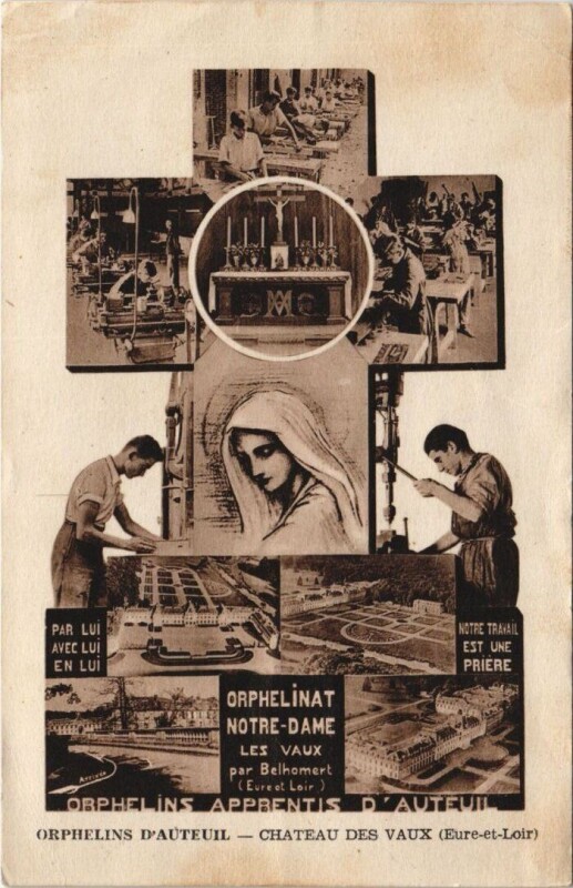 Carte postale ancienne Orphelins d'aUTEUIL - Chateau des Vaux
