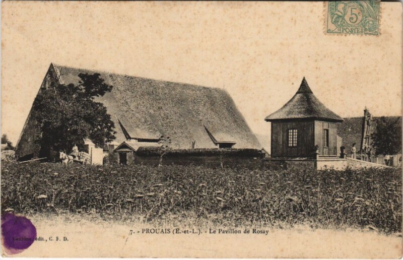 Carte postale ancienne Prouais - le Pavillon de Rosay