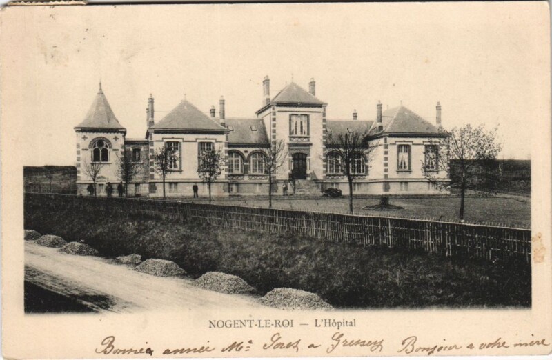 Carte postale ancienne Nogennt-le-Roi - L'Hopital