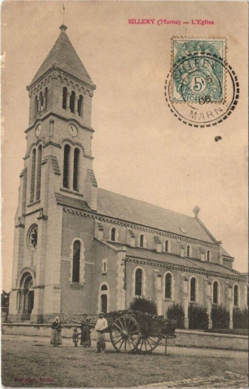 Carte postale ancienne Sillery - L'Eglise à Sillery