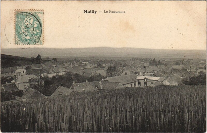 Carte postale ancienne Mailly - Le Panorama