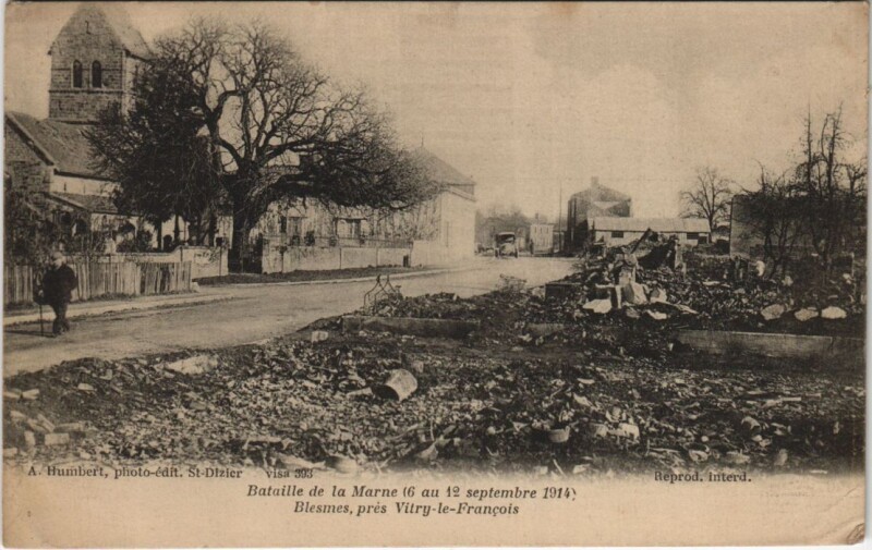Carte postale ancienne Bataille de la Marne