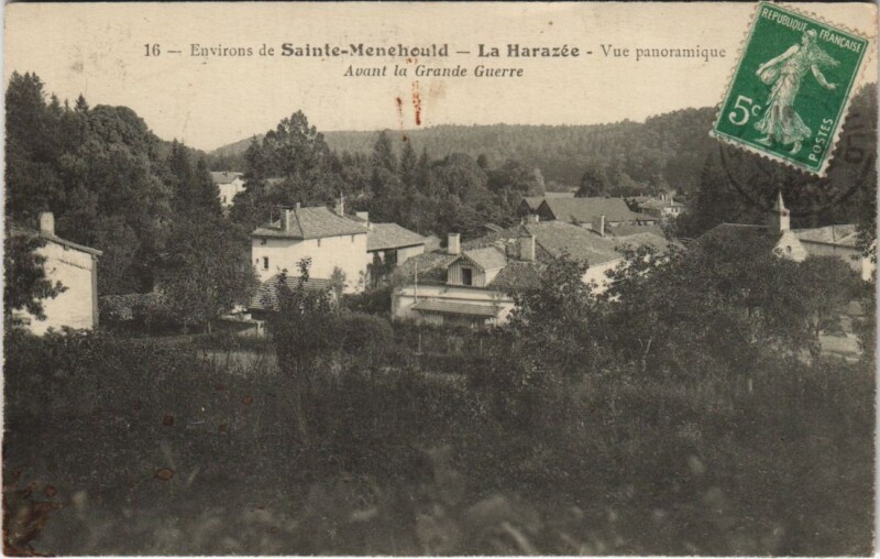 Carte postale ancienne La Harazee - Vue panoramique
