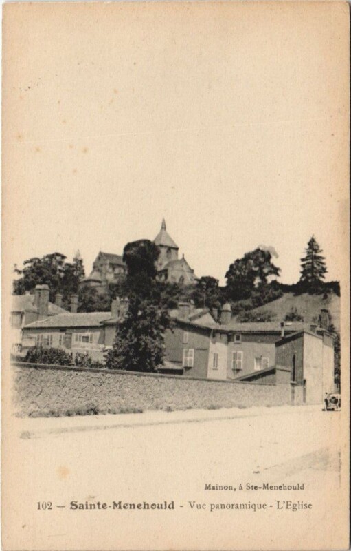 Carte postale ancienne Sainte-Menehould - Vue panoramique à Sainte-Menehould