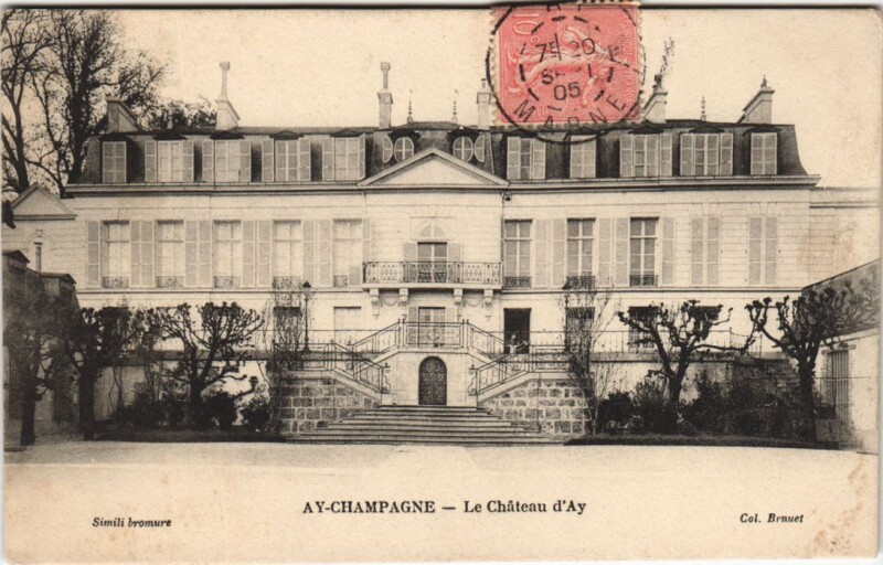 Carte postale ancienne Ay-Champagne - Le Chateau d'Ay à Aÿ-Champagne