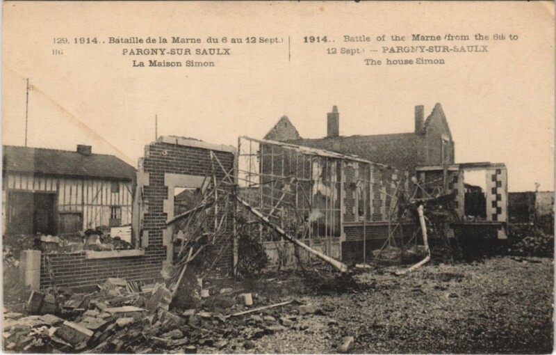 Carte postale ancienne Bataille de la Marne du 6 au Sept
