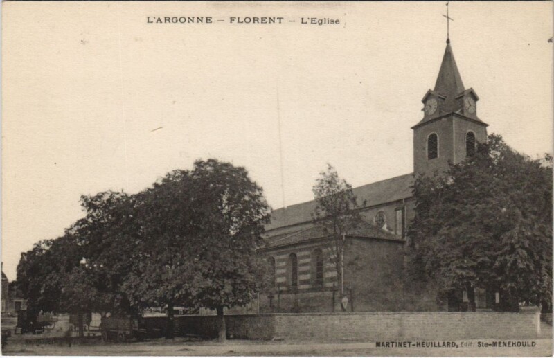 Carte postale ancienne Florent - L'Eglise