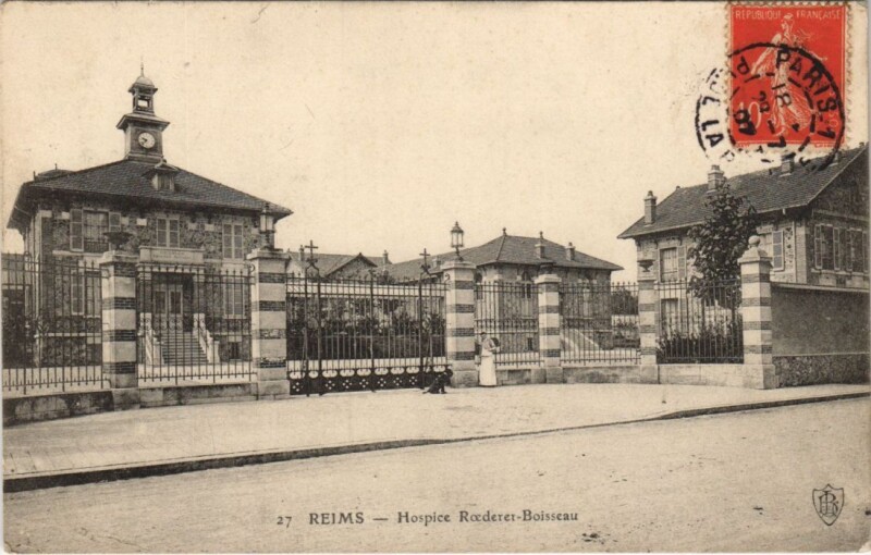 Carte postale ancienne Reims - Hospice Roederer-Boisseau à Reims