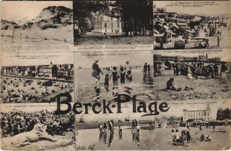 Carte postale ancienne Berck-Plage à Berck
