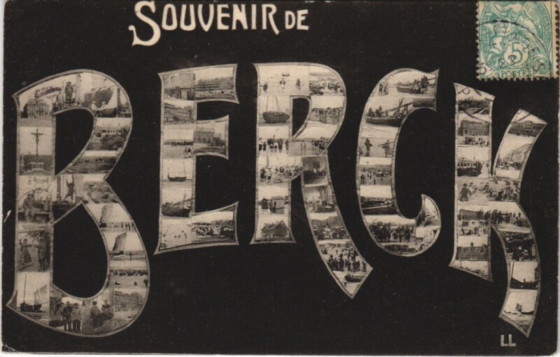 Carte postale ancienne Souvenir de Berck à Berck