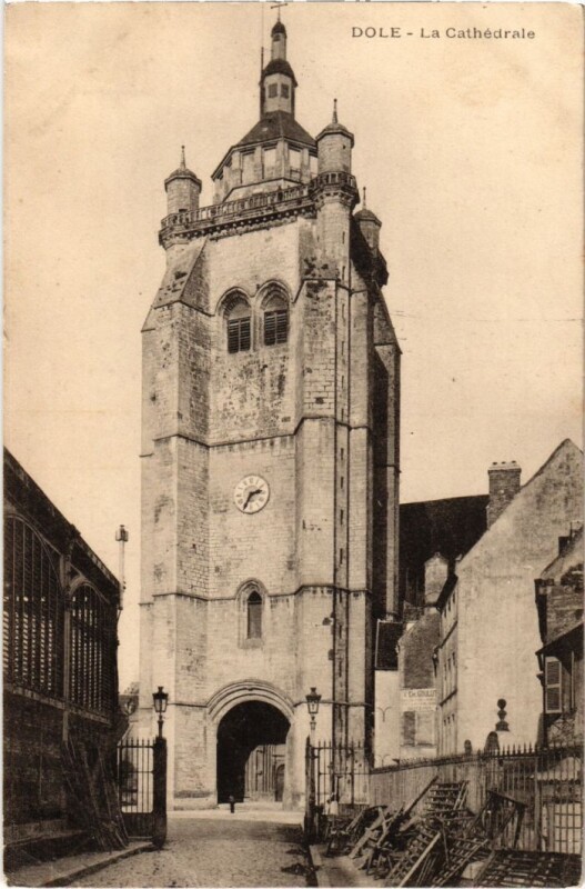 Carte postale ancienne Dole- La Cathedrale France