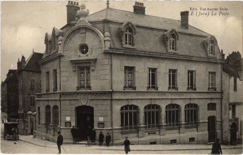 Carte postale ancienne Dole- La Poste France