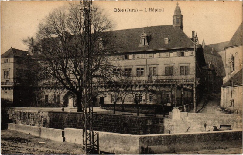 Carte postale ancienne Dole- Hopital France