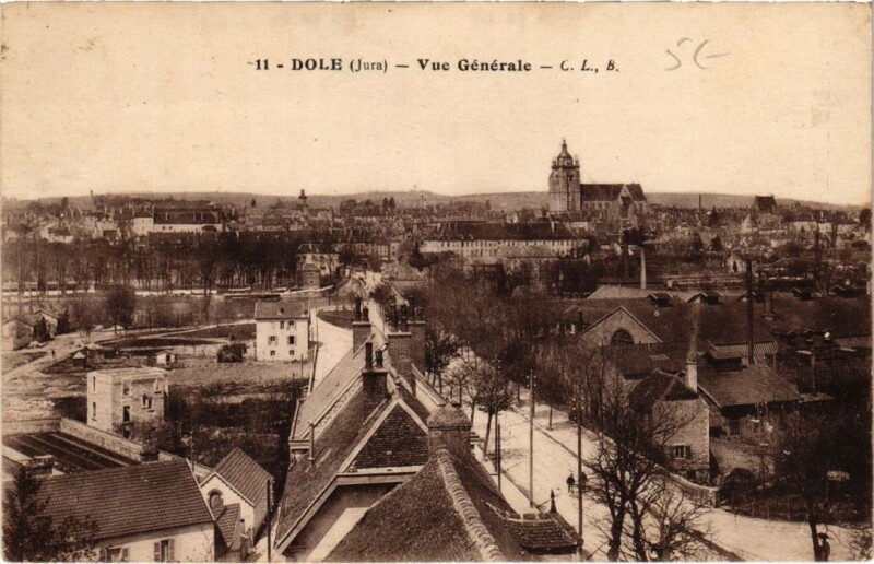 Carte postale ancienne Dole- vue generale France