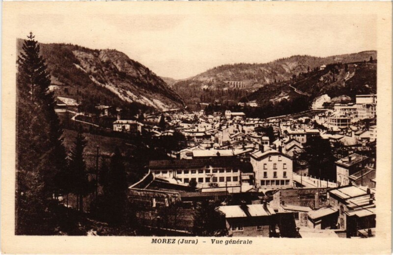 Carte postale ancienne Morez- vue generale France