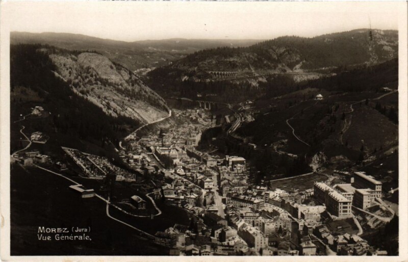 Carte postale ancienne Morez- vue generale France