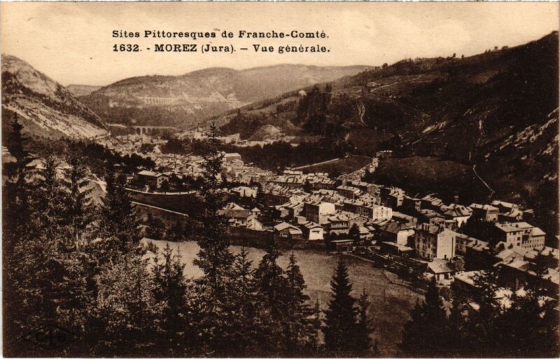 Carte postale ancienne Morez- vue generale France