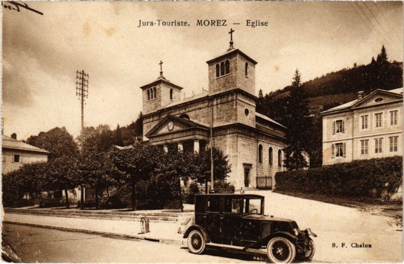 Carte postale ancienne Morez- Eglise France