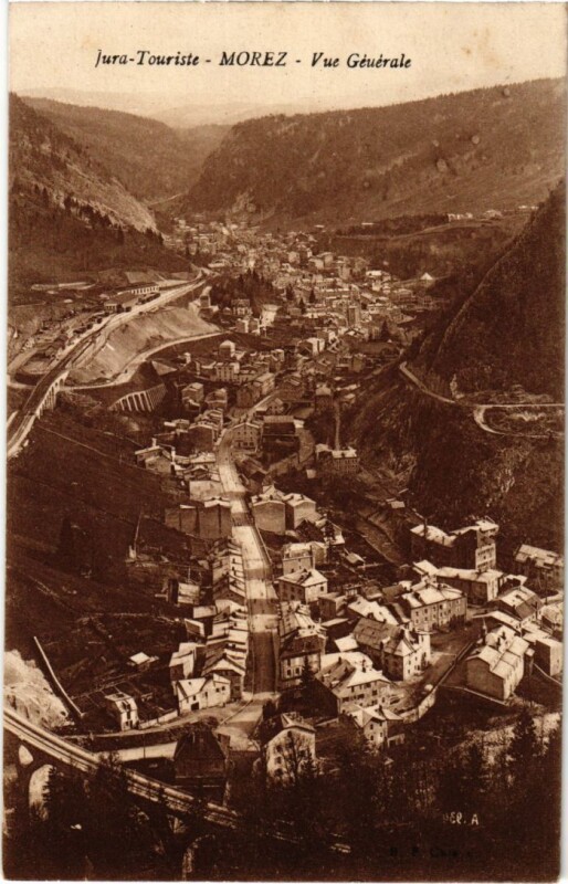 Carte postale ancienne Morez- vue generale France
