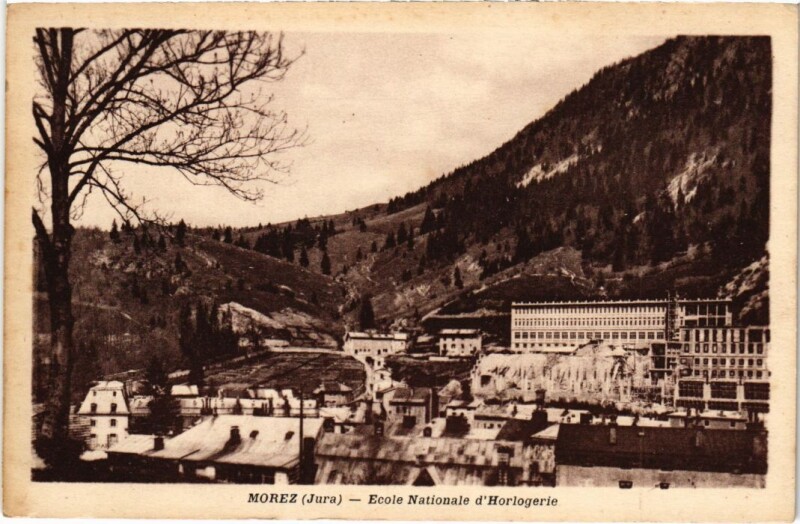 Carte postale ancienne Morez- Ecole Nationale d'Horlogerie France
