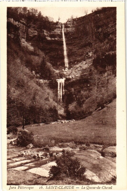 Carte postale ancienne Saint Claude- La Queue de Cheval France à Saint-Claude