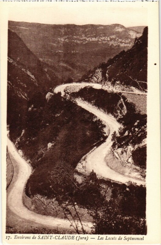 Carte postale ancienne Les Lacets de Septmoncel France