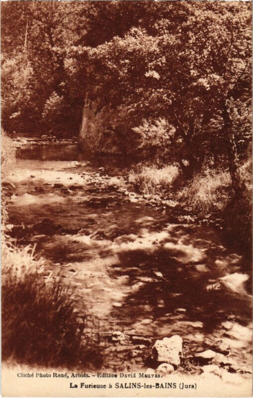 Carte postale ancienne Salins les Bains- La Furieuse France à Salins-les-Bains