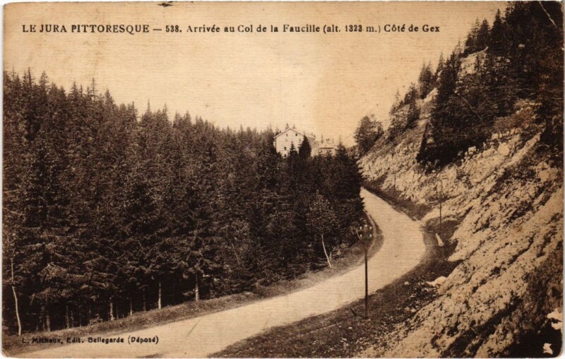 Carte postale ancienne Arrivee au Col de la Faucille France