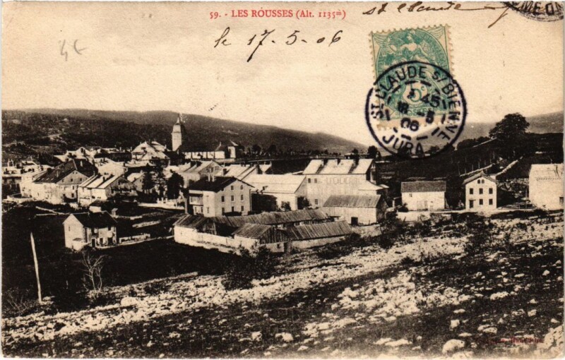 Carte postale ancienne Les Rousses- France- aux Rousses