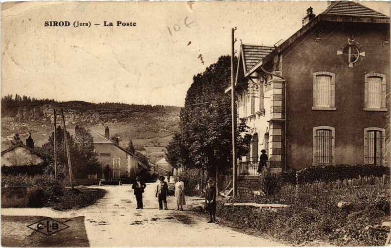 Carte postale ancienne Sirod- La Poste France- à Sirod
