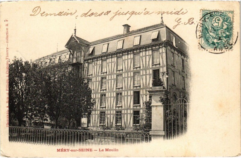 Carte postale ancienne Mery-sur-Seine - Le Moulin à Méry-sur-Seine