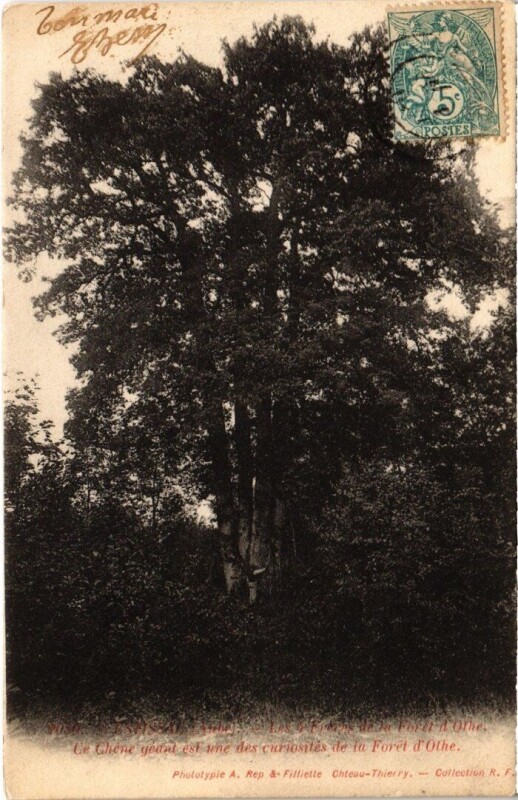 Carte postale ancienne Estissac - Les 4 Freres de la Foret d'Othe à Estissac