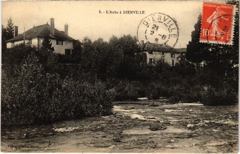 Carte postale ancienne Dienville - l'Aube à Dienville