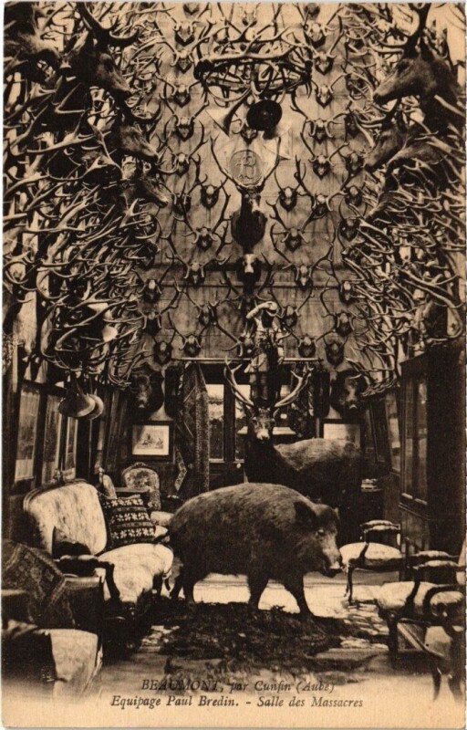 Carte postale ancienne Cunfin - Rallye-Beaumont Salle des Massacres à Cunfin