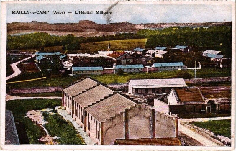 Carte postale ancienne Camp-de-Mailly - Hopital Militaire